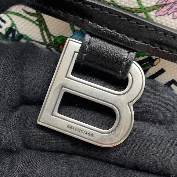 GUCCI GUCCI x BALENCIAGA The Hacker Project Flora Hourglass Size Small Canva - Picture 8 of 16